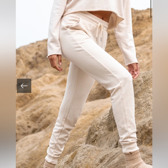 MATE THE LABEL Organic Terry Classic Jogger - BONE - Picture 1 of 4